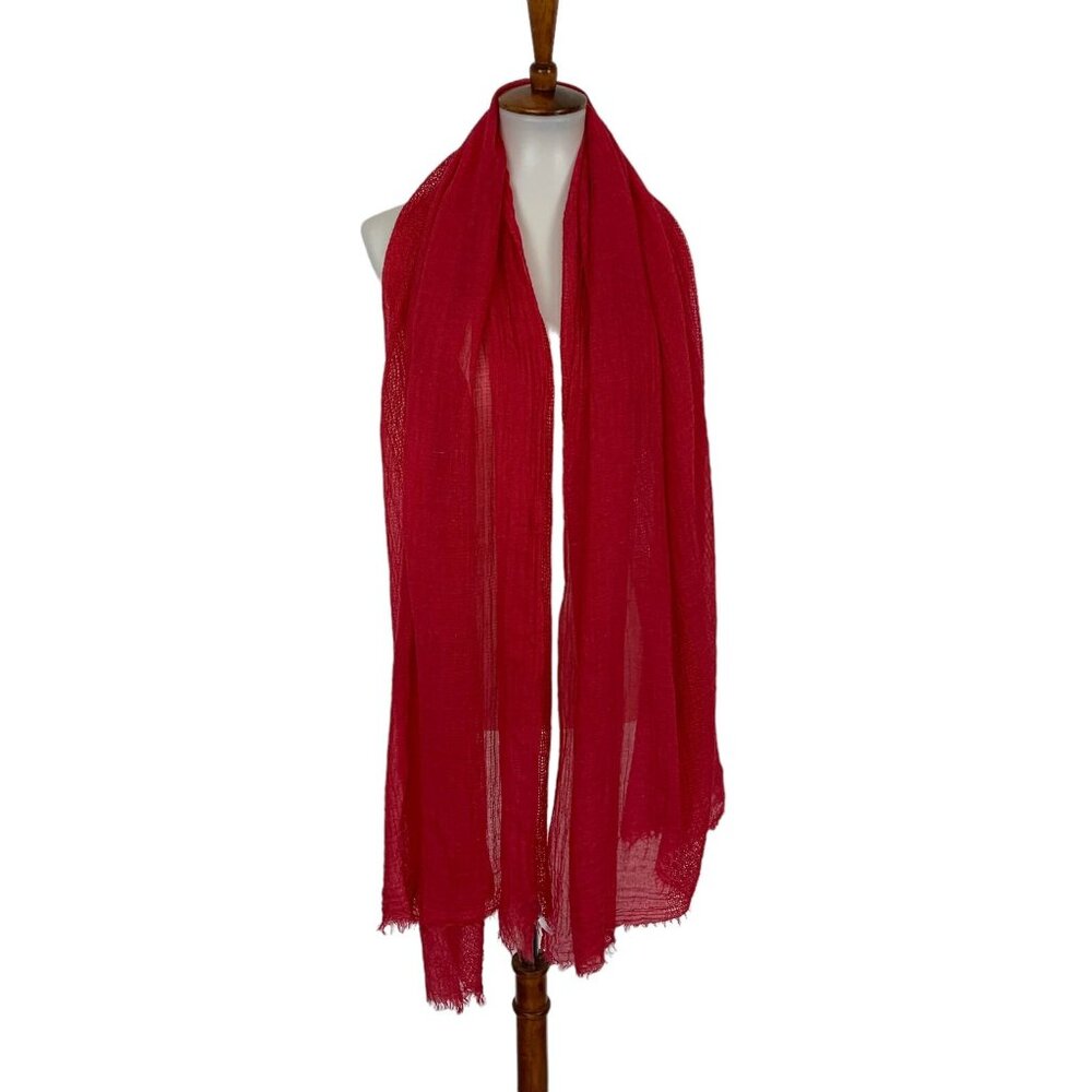 Hinge Women Pink Scarf Wrap‎ Soft Cozy Romantic Fall Winter Accessory